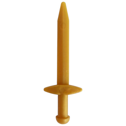 LEGO Zubehör Waffe Schwert Gross 10 Stk. - Pearl Gold - 18031