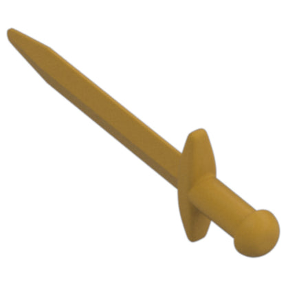 LEGO Zubehör Waffe Schwert Gross 10 Stk. - Pearl Gold - 18031