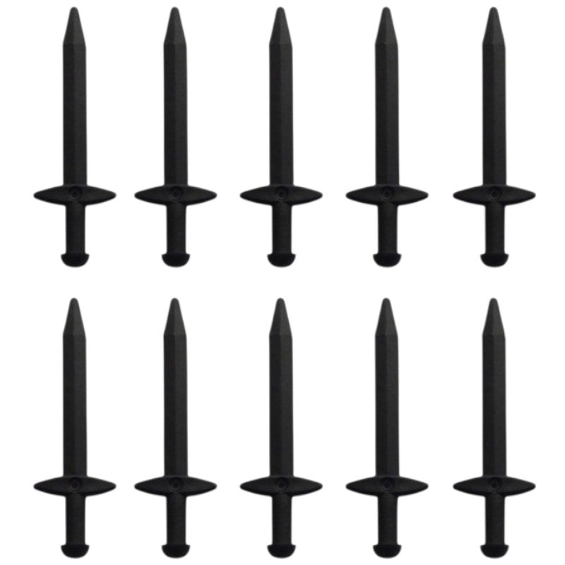 LEGO Zubehör Waffe Schwert Gross 10 Stk. - Schwarz - 18031