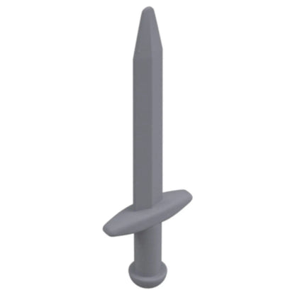 LEGO Zubehör Waffe Schwert Gross 10 Stk. - Silber Metallic - 18031