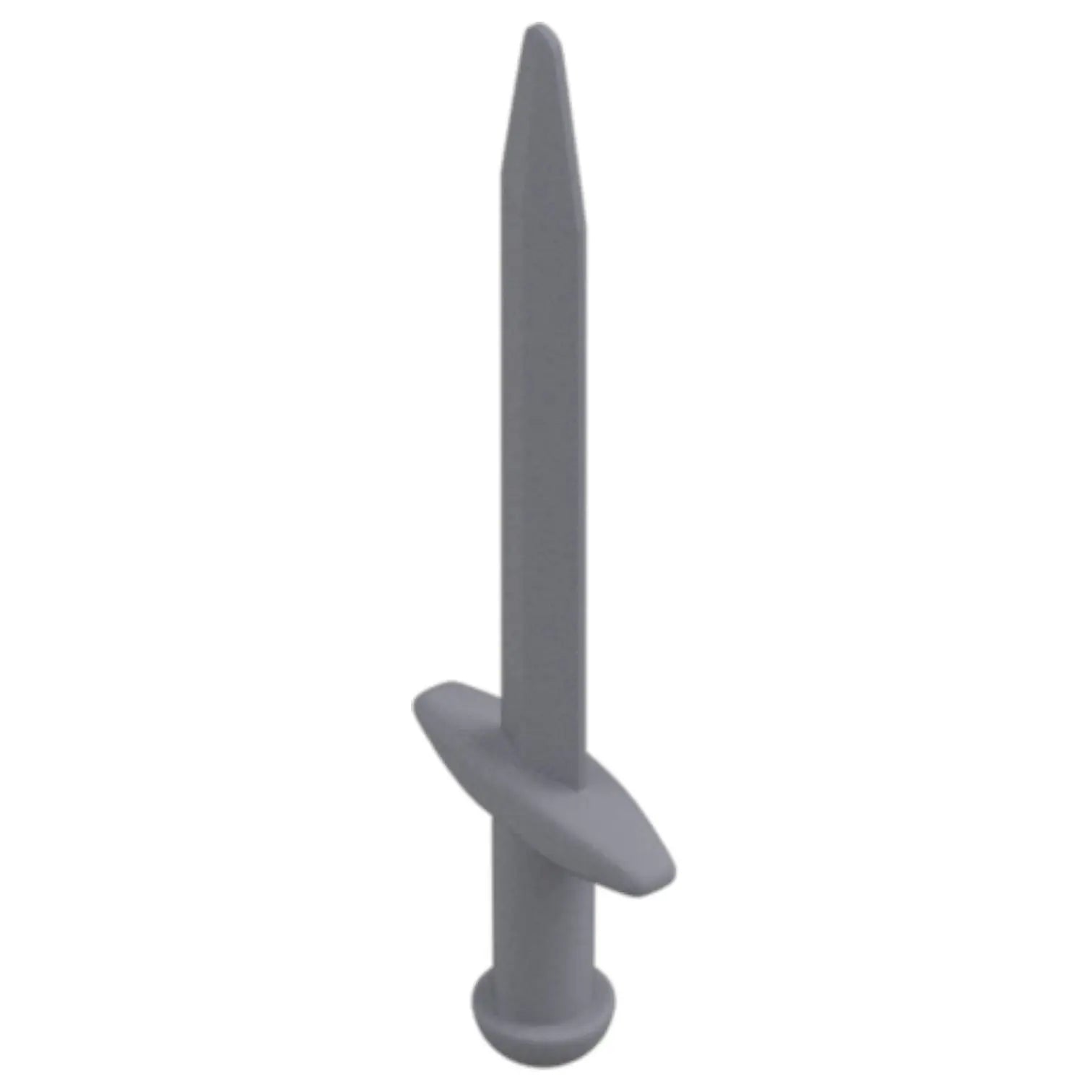 LEGO Zubehör Waffe Schwert Gross 10 Stk. - Silber Metallic - 18031