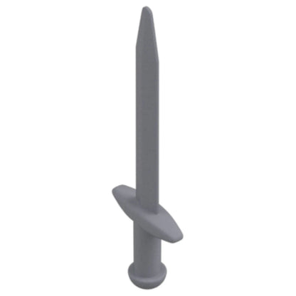 LEGO Zubehör Waffe Schwert Gross 10 Stk. - Silber Metallic - 18031