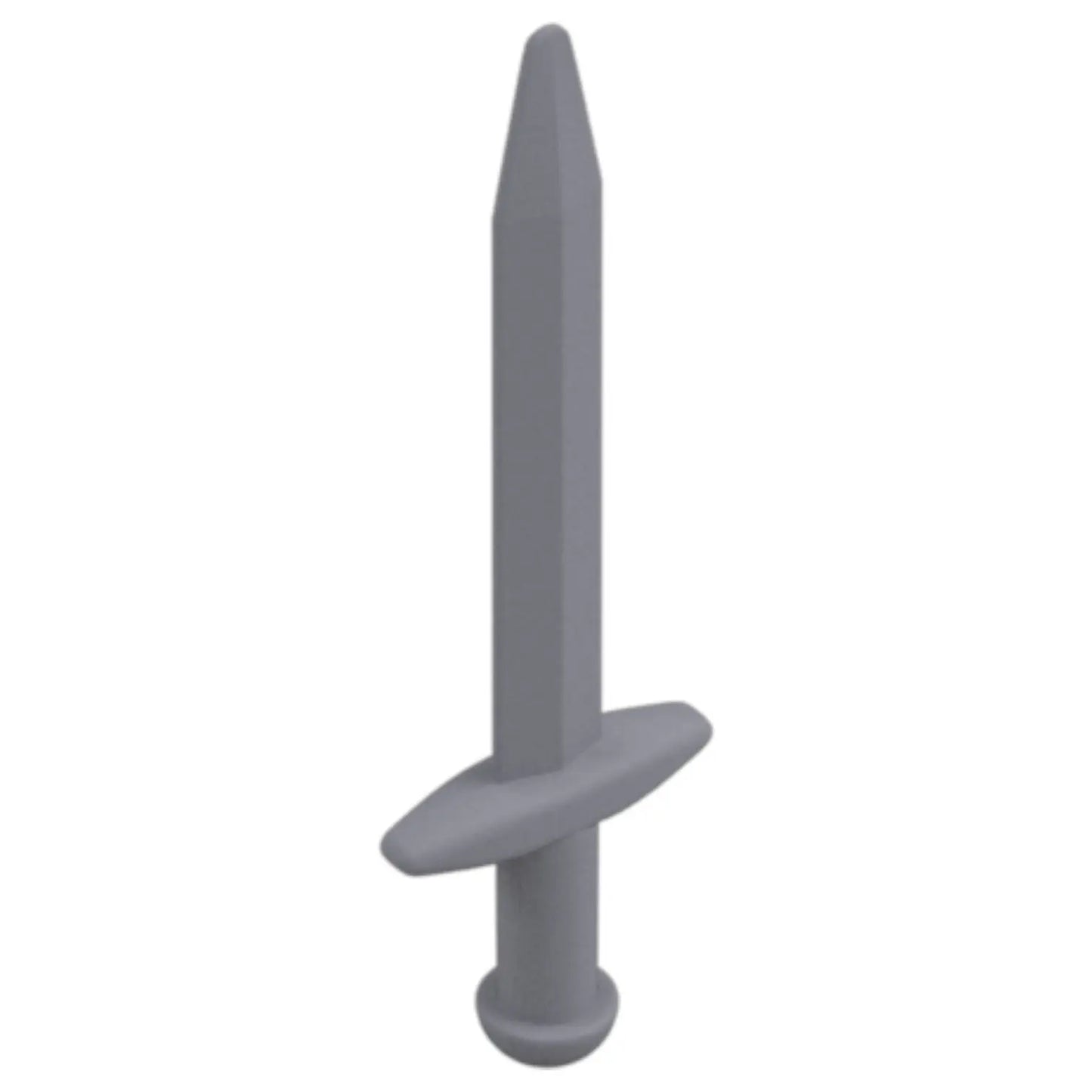 LEGO Zubehör Waffe Schwert Gross 10 Stk. - Silber Metallic - 18031