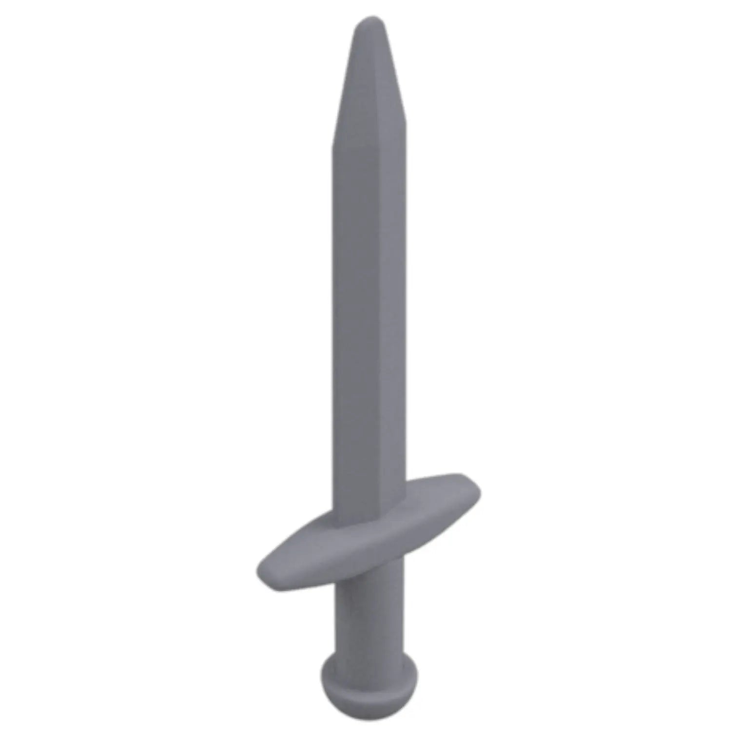 LEGO Zubehör Waffe Schwert Gross 10 Stk. - Silber Metallic - 18031