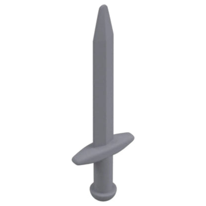 LEGO Zubehör Waffe Schwert Gross 10 Stk. - Silber Metallic - 18031