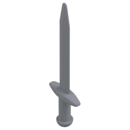 LEGO Zubehör Waffe Schwert Gross 10 Stk. - Silber Metallic - 18031