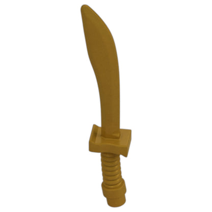 LEGO Zubehör Waffe Schwert Krummsäbel 10 Stk. - Pearl Gold - 25111