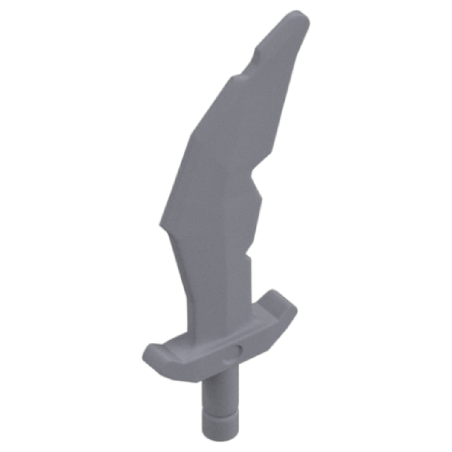 LEGO Zubehör Waffe Schwert Krummsäbel Ork - Silber Metallic - 60752