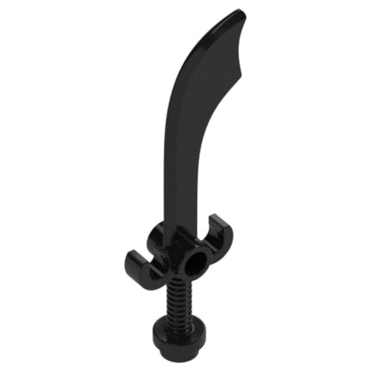 LEGO Zubehör Waffe Schwert Krummsäbel - Schwarz - 43887