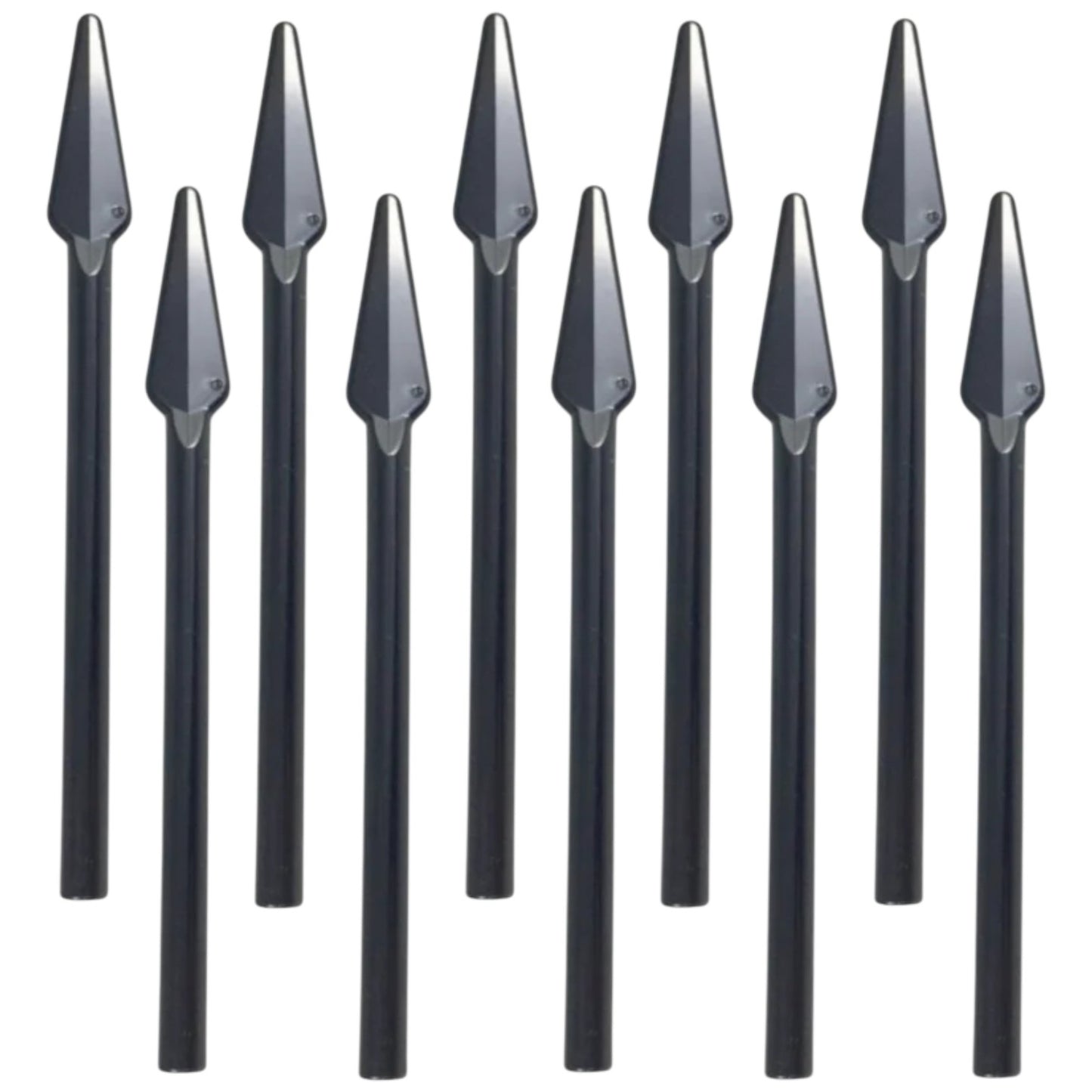 LEGO Zubehör Waffe Speer 10 Stk. - schwarz - 93789