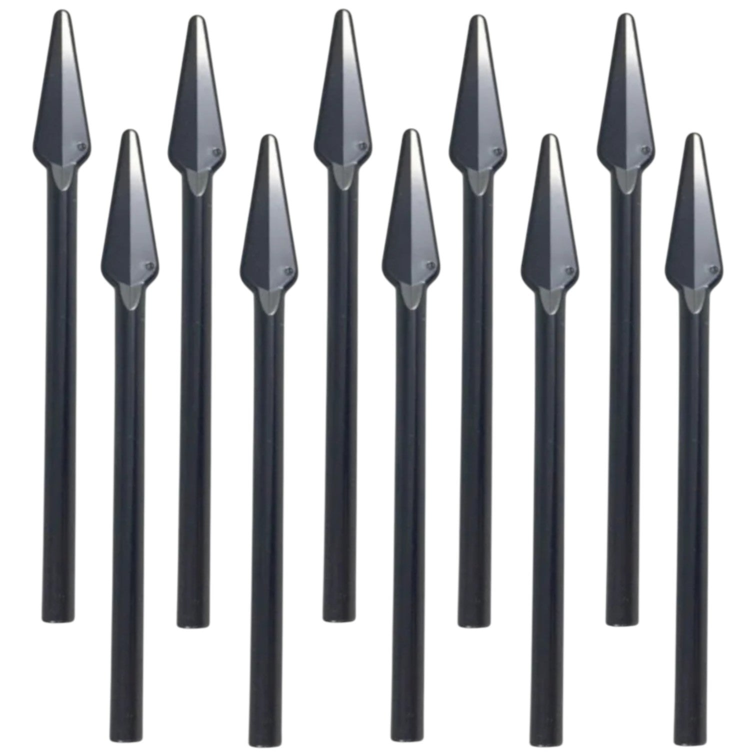 LEGO Zubehör Waffe Speer 10 Stk. - schwarz - 93789