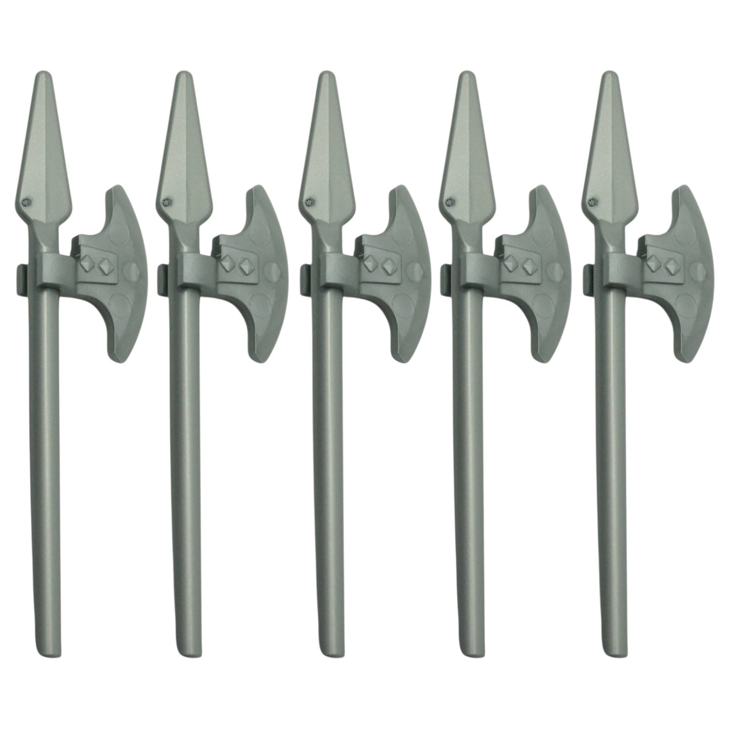 LEGO Zubehör Waffe Speer Axt 5 Stk. - Silber