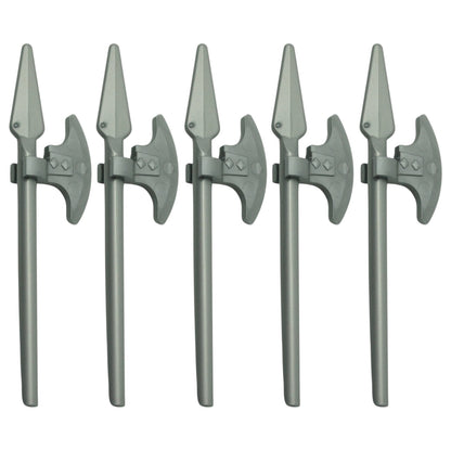 LEGO Zubehör Waffe Speer Axt 5 Stk. - Silber