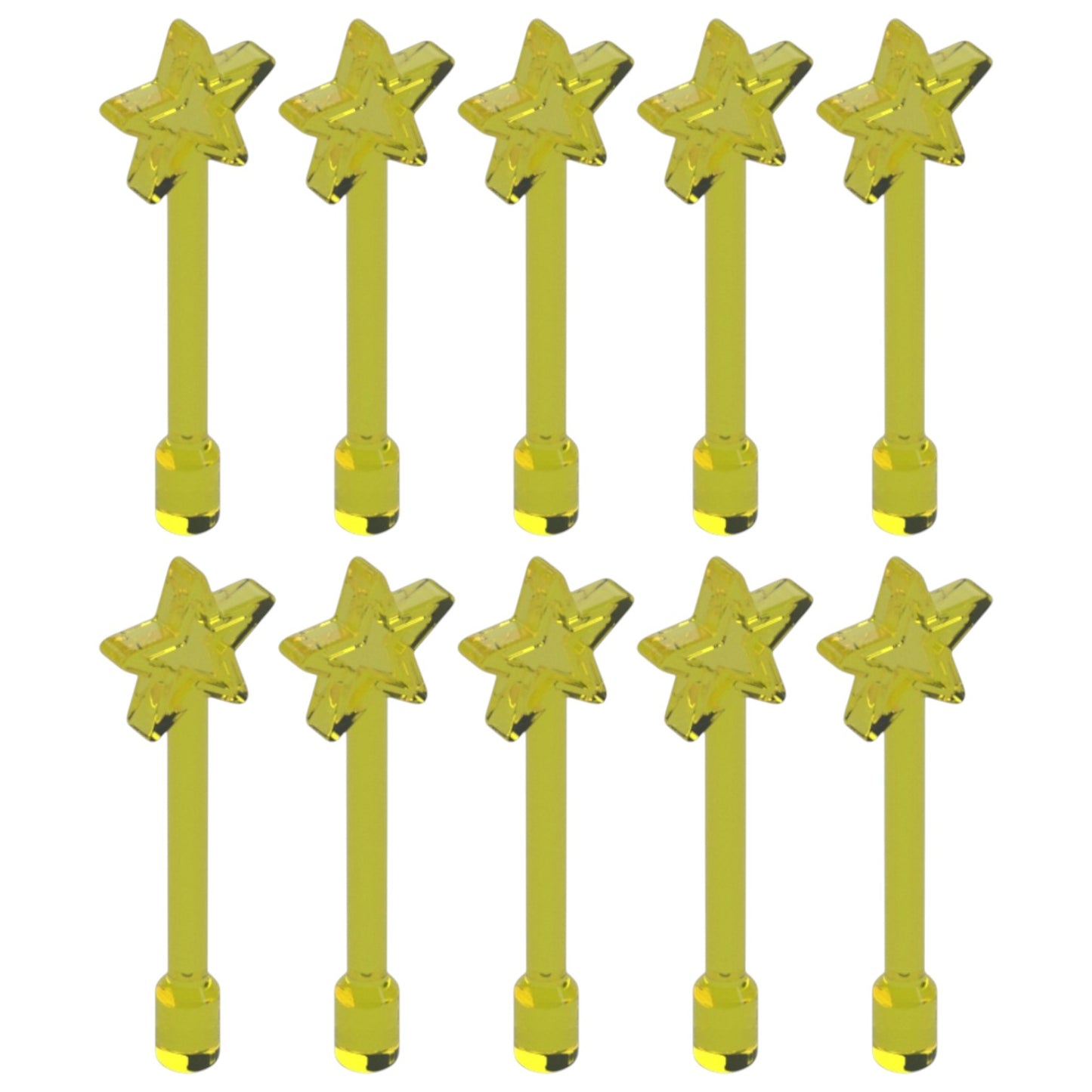 LEGO Zubehör Waffe Zauberstab 10 Stk. - Gelb - 28681