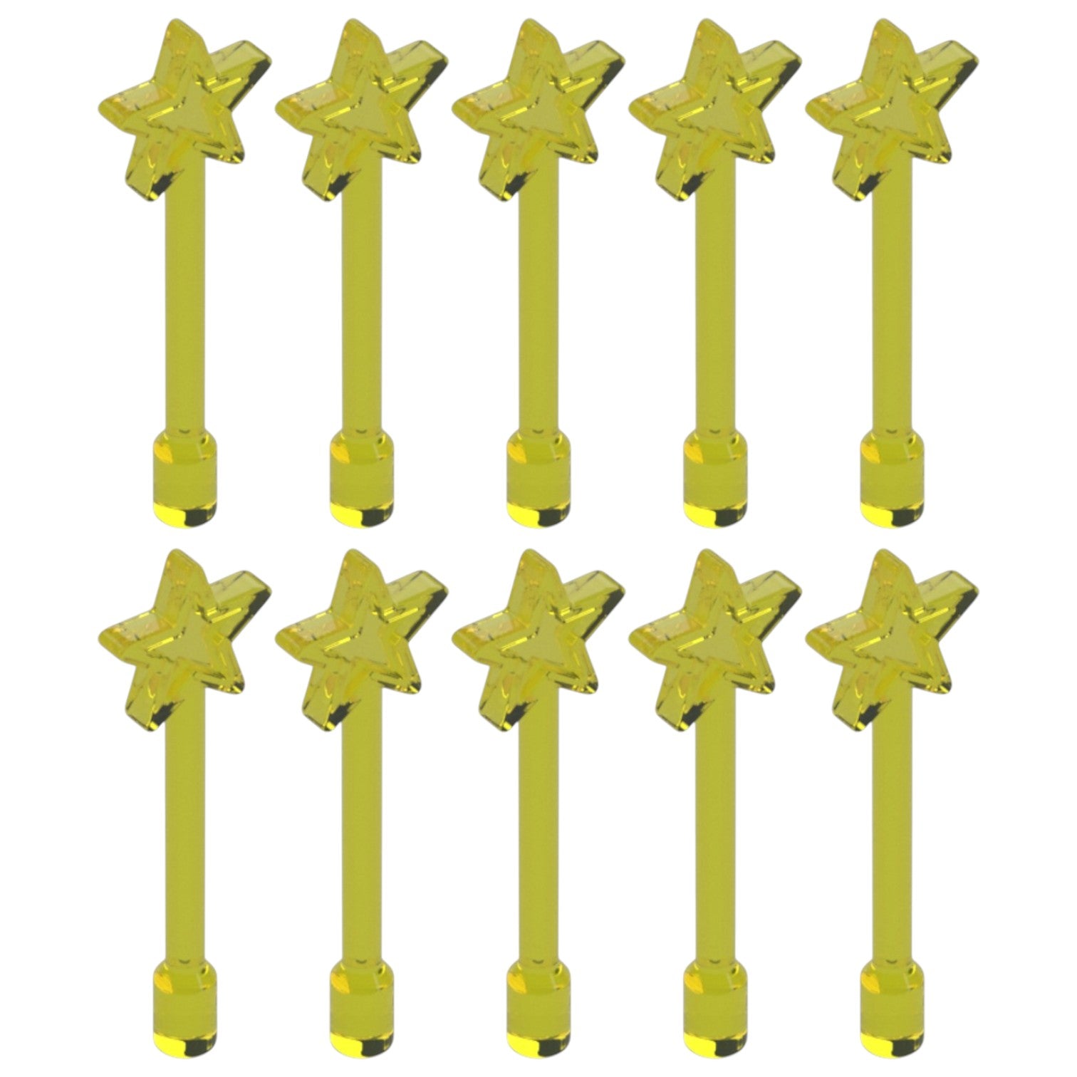 LEGO Zubehör Waffe Zauberstab 10 Stk. - Gelb - 28681