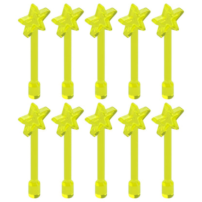 LEGO Zubehör Waffe Zauberstab 10 Stk. - Neon Gelb - 28681