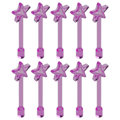 LEGO Zubehör Waffe Zauberstab 10 Stk. - Neon Pink - 28681