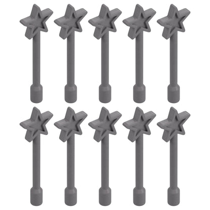 LEGO Zubehör Waffe Zauberstab 10 Stk. - Silber - 28681