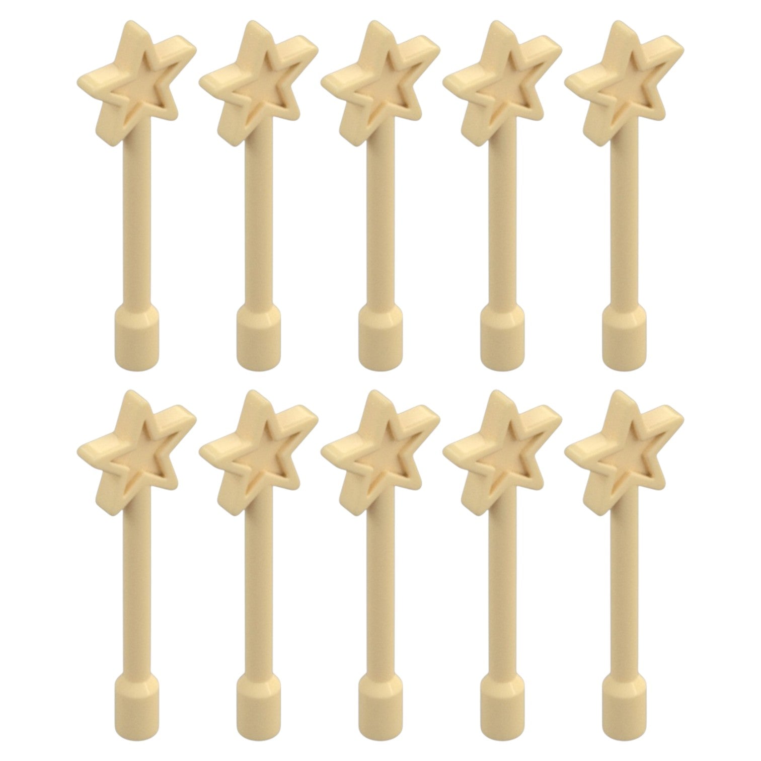 LEGO Zubehör Waffe Zauberstab 10 Stk. - Ziegel Gelb - 28681