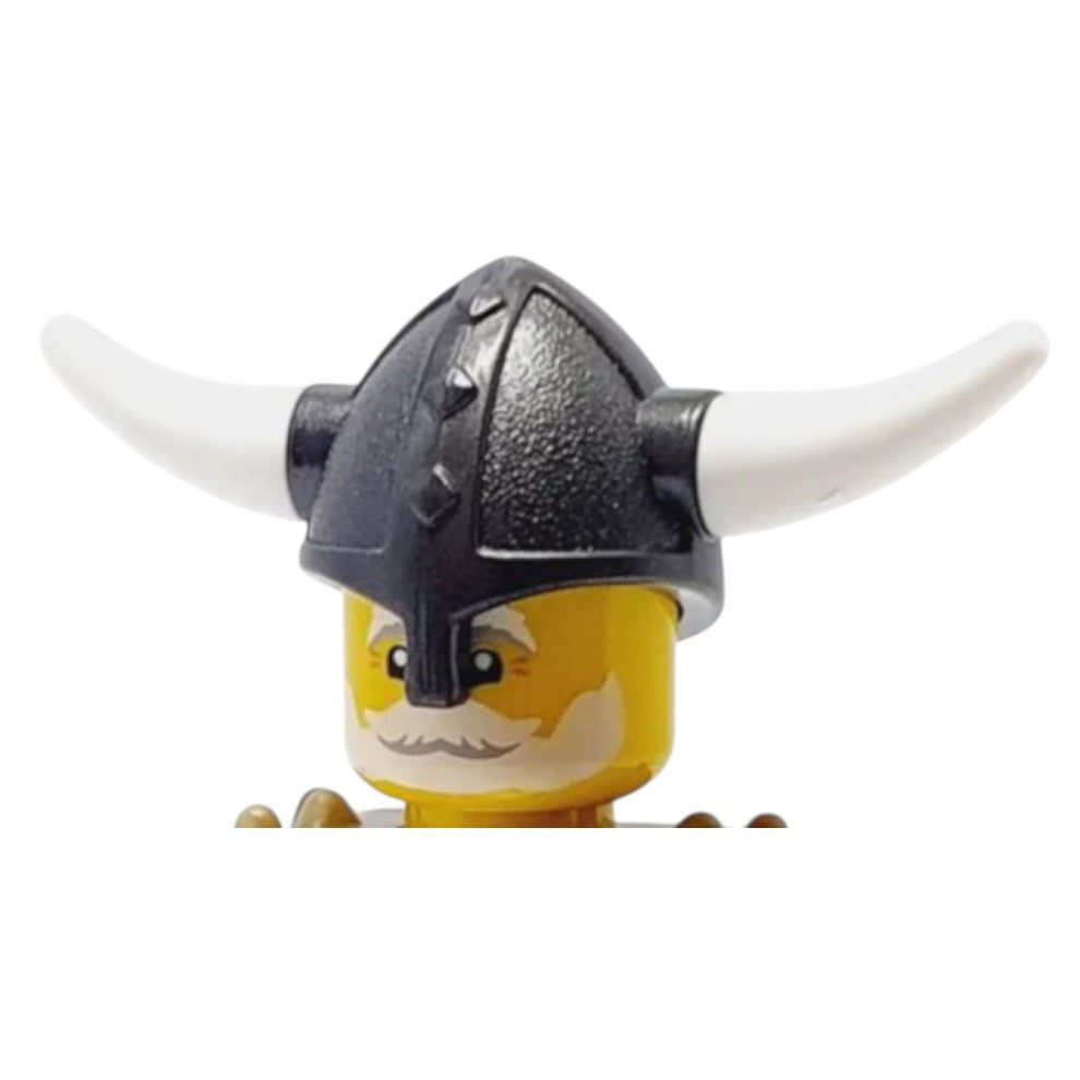 LEGO Zubehör Wikinger Helm mit Hörner - Grau