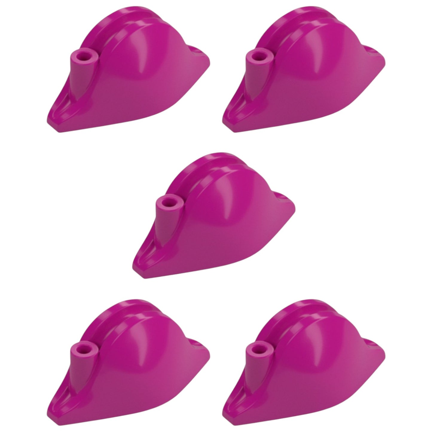 LEGO® Zubehör Kopfbedeckung Hut - Pirat Bicorne 5 Stk. - Magenta - 2528