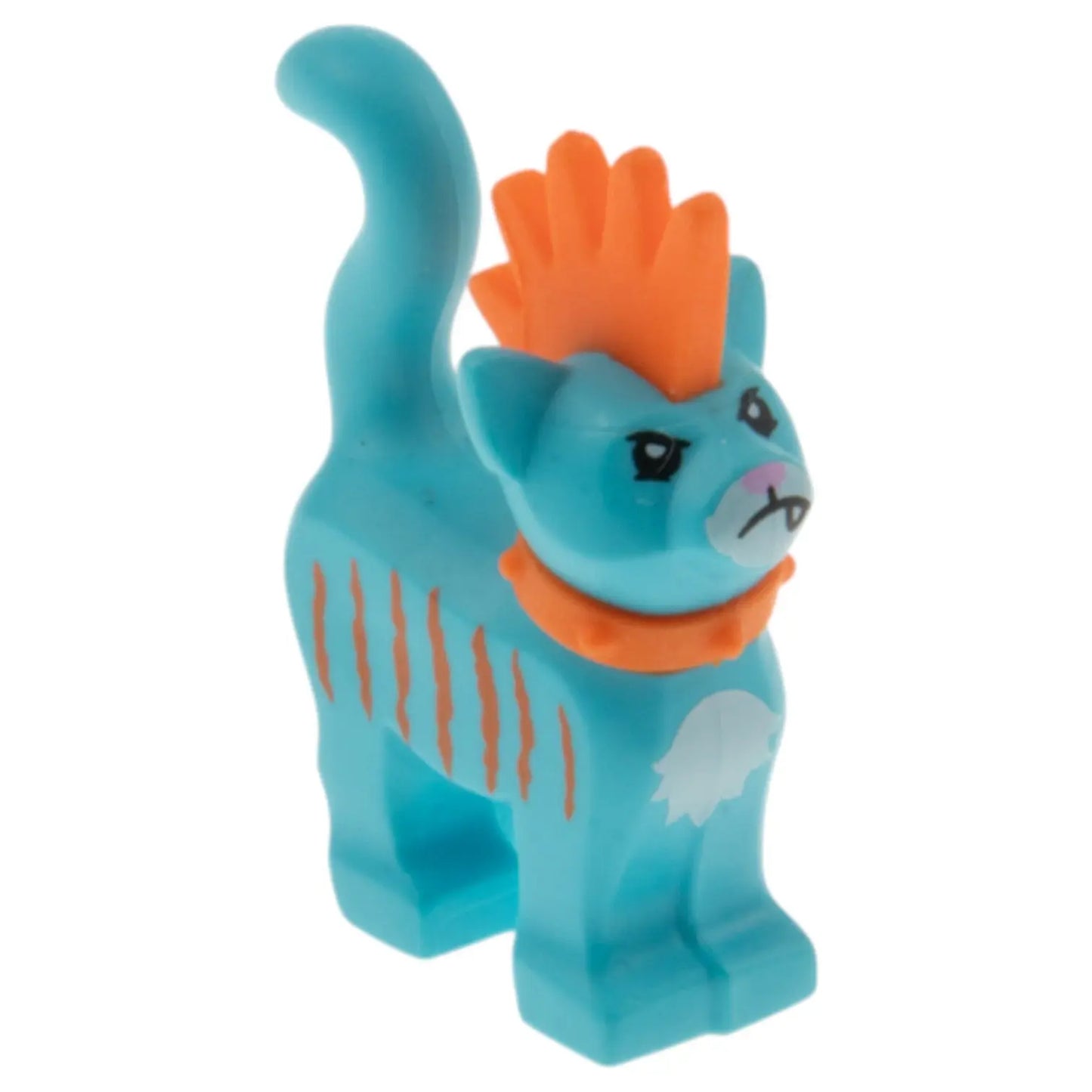LEGO Zubehör Tiere Katze mit Irokesenschnitt - Azur Blau Spiele Pirat