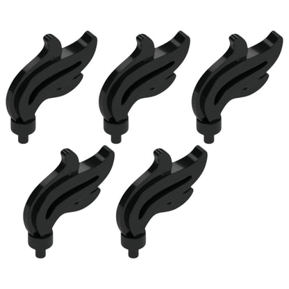 LEGO® Zubehör Feder Gross 5 Stk. - Schwarz - 28661