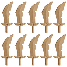LEGO® Zubehör Waffe Schwert Krummsäbel Ork 10 Stk. - Dark Tan - 60752