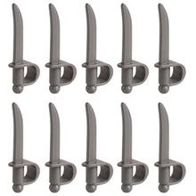 LEGO® Zubehör Waffe Schwert 10 Stk. - Dark Stone Grau - 2530