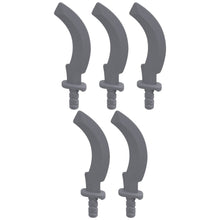LEGO® Zubehör Waffe Schwert Krummsäbel Ägypten 5 Stk. - Silber Metallic - 93247