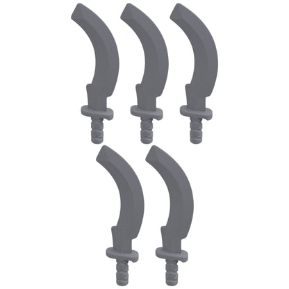 LEGO® Zubehör Waffe Schwert Krummsäbel Ägypten 5 Stk. - Silber Metallic - 93247