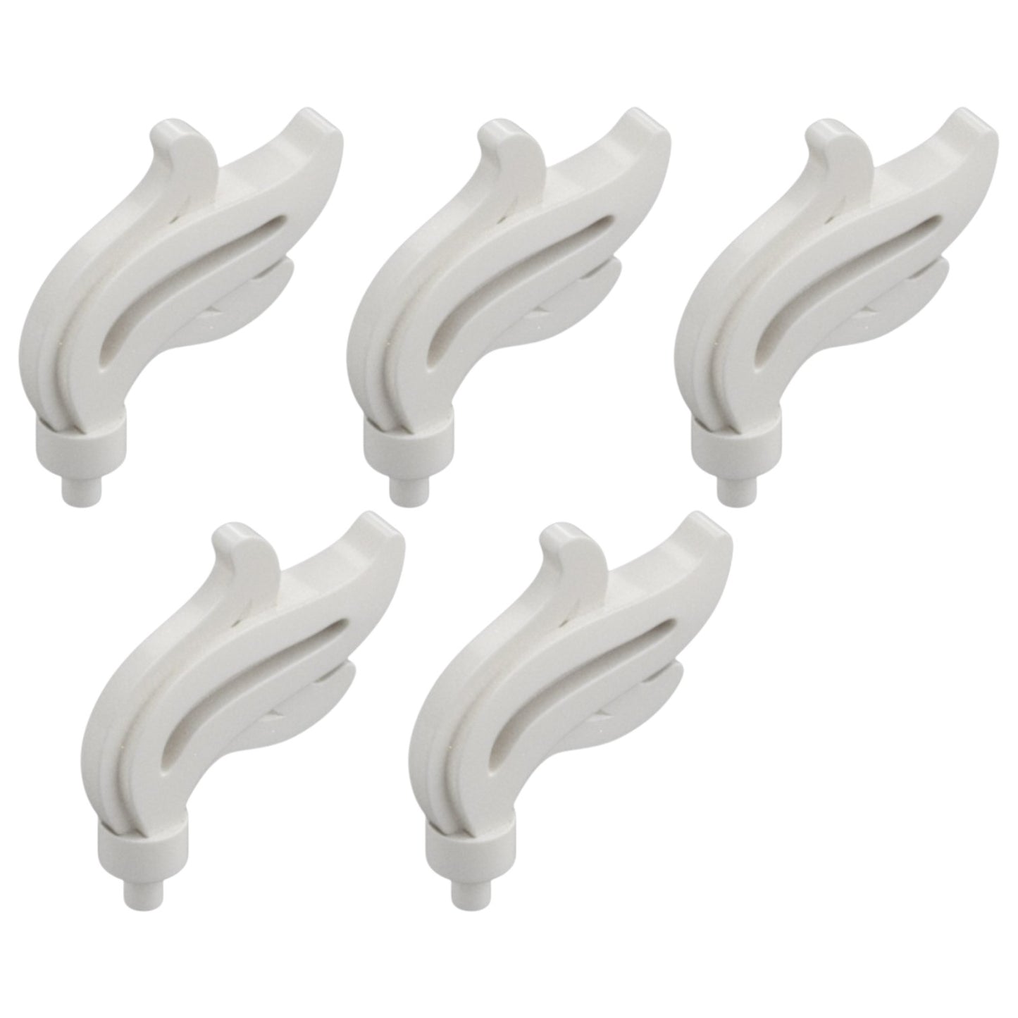 LEGO® Zubehör Feder Gross 5 Stk. - Weiss - 28661