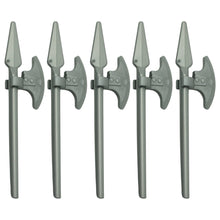 LEGO® Zubehör Waffe Speer Axt 5 Stk. - Silber
