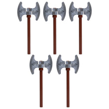 LEGO® Zubehör Waffe Doppel Axt Gross 5 Stk. - Braun Silber