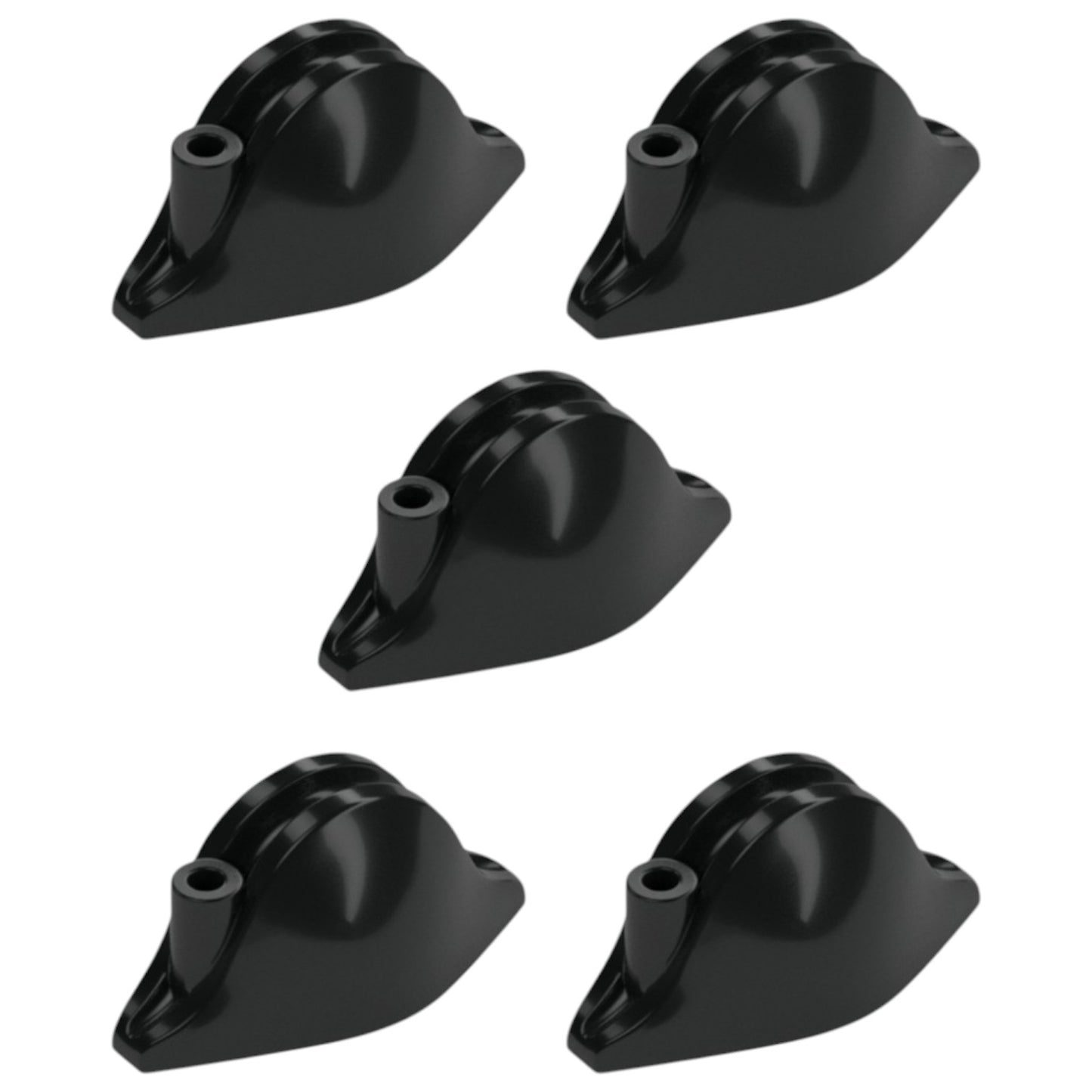 LEGO® Zubehör Kopfbedeckung Hut - Pirat Bicorne 5 Stk. - schwarz - 2528