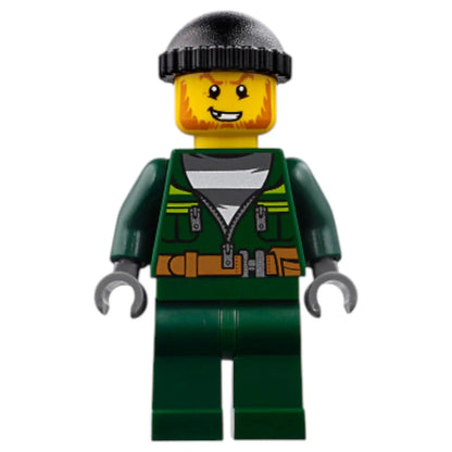 LEGO City Minifigur Stadt-Bandit mit Strickmütze - cty0735