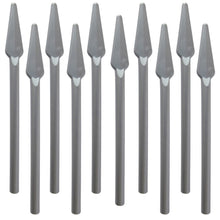 LEGO® Zubehör Waffe Speer 10 Stk. - silber metallic - 93789