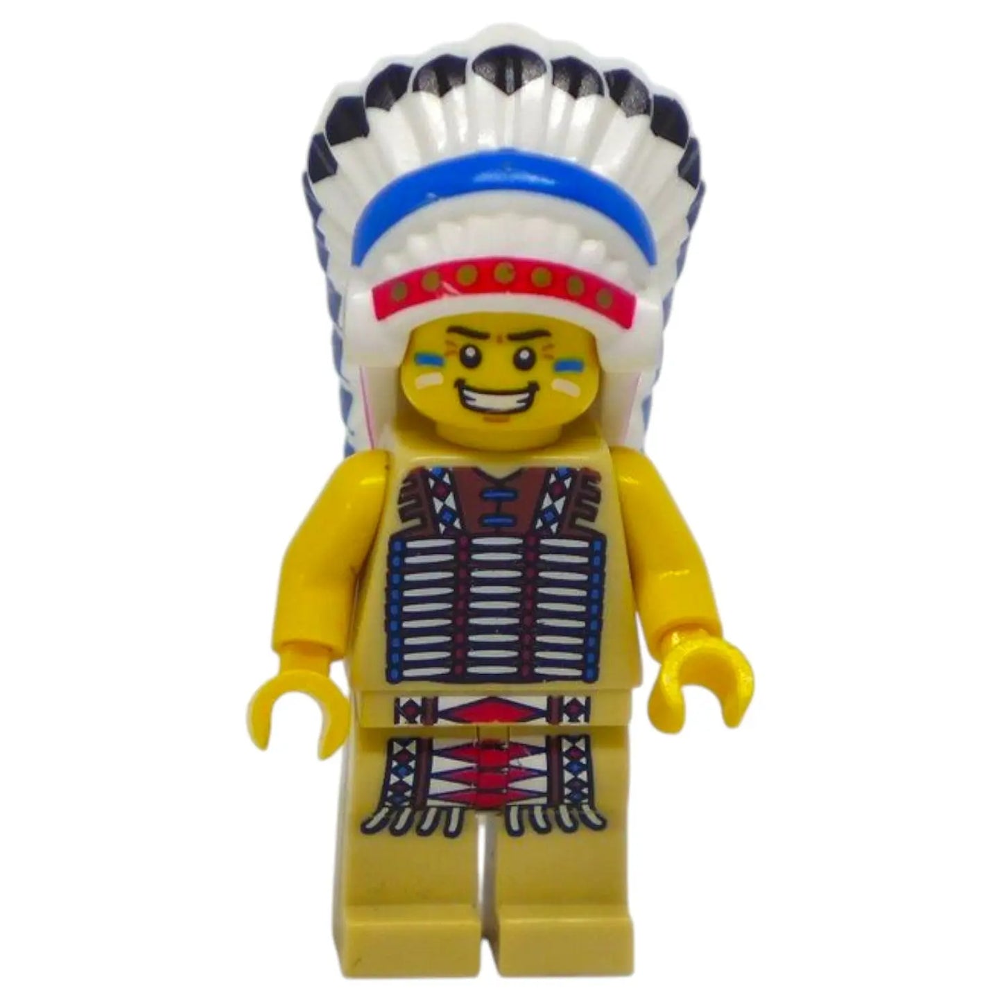 LEGO Minifigur Serie 3 Indianer Stammeshäuptling - col034 Spiele Pirat