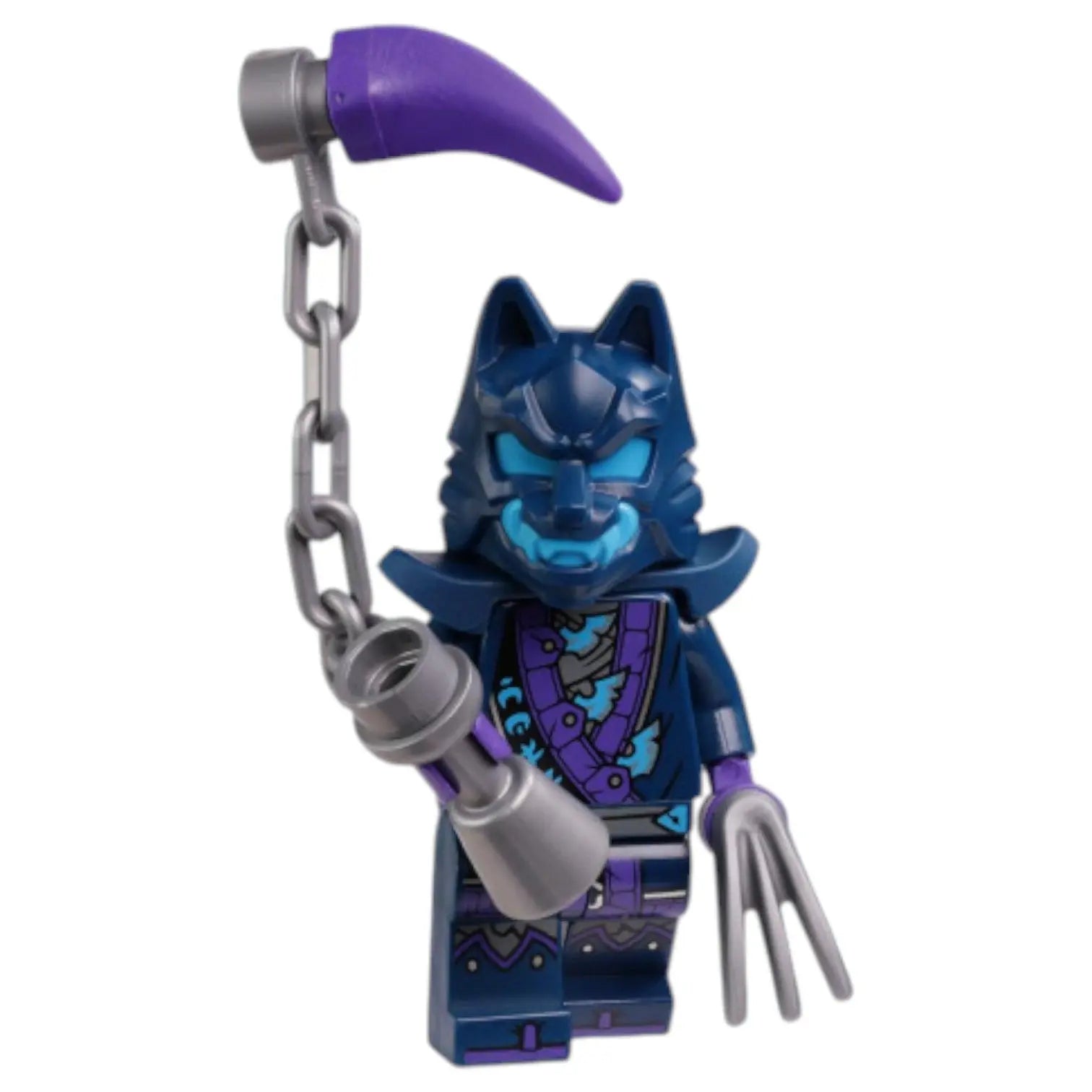 LEGO Ninjago Minifigur Wolf Mask Warrior mit Waffe - njo0851 Spiele Pirat
