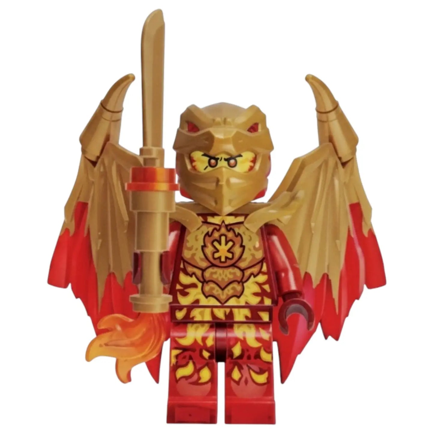 LEGO Ninjago Minifigur Kai Golden Drachenform mit Waffe - njo0757 Spiele Pirat
