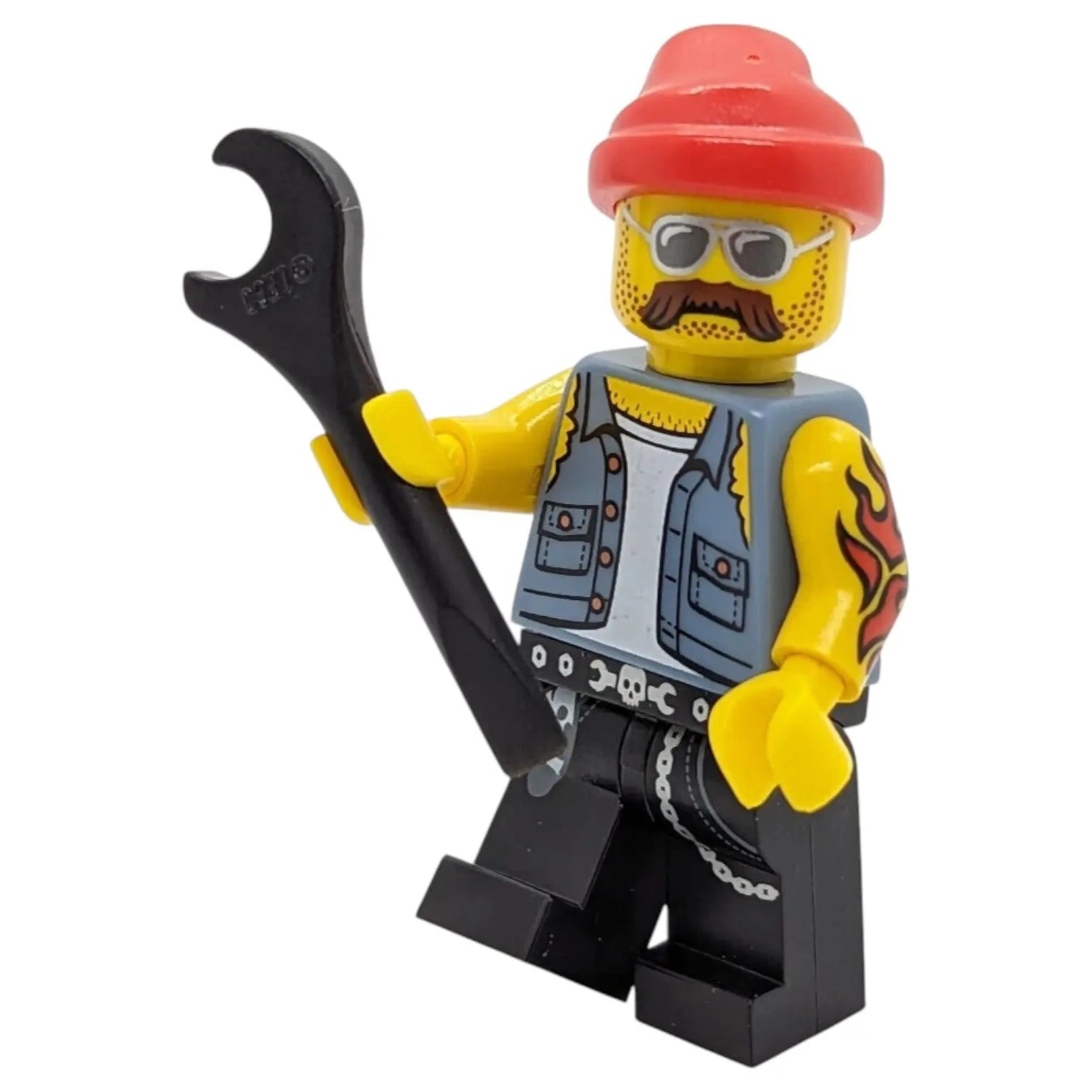 LEGO Minifigur Serie 10 Motorradmechaniker - col160 Spiele Pirat